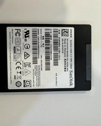 Sandisk X400 128GB SSD 2.5” 7mm SATA