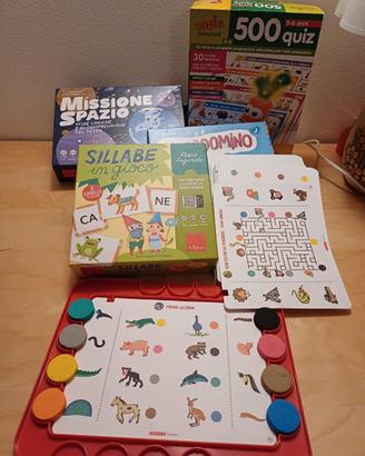 Set giochi educativi Erickson e Lisciani