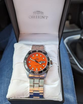 Orologio Orient Mako II Automatico Arancione