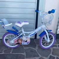 Bicicleta Frozen 14" Bambina (con rotelle)