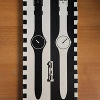 Swatch GB162 GW116 'White Hours - Black Minutes'