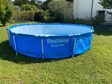 Piscina Bestway rotonda - fine estate