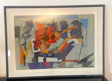 Serigrafia edizione limitata Ugo Nespolo numero 93