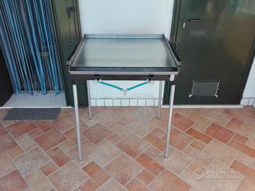 Barbecue piastra gas 70x56 due rubinetti in ferro
