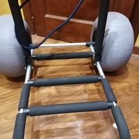 Carrello surf casting, cassone e rastrelliera