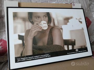 Quadro vintage pubblicitaria Segafredo