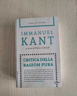 Critica della Ragion Pura Immanuel Kant