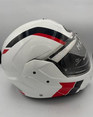 Casco Airoh Mathisse Explorer white black red helm