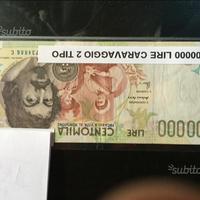 Banconota 100000 Lire Caravaggio (II° Tipo)