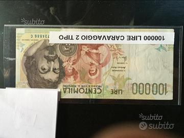 Banconota 100000 Lire Caravaggio (II° Tipo)