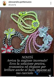 Guinzagli con decorazione catarifrangente