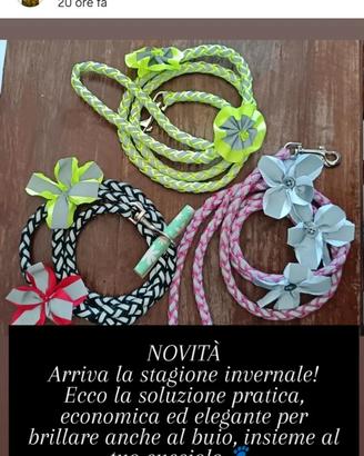 Guinzagli con decorazione catarifrangente