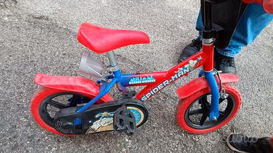 bici bambino spiderman 