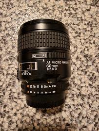 Obiettivo Nikon AF micro nikkor 60mm 1:2,8D