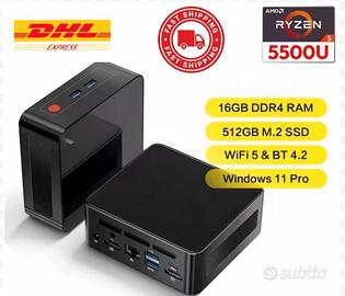 MINI PC RYZEN 5 6/12 CORE 16/512GB NUOVI 🔥💯