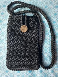 portacellulare all'uncinetto 