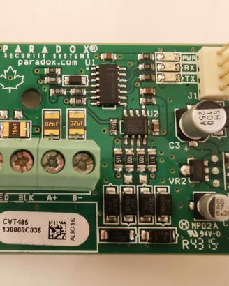 PARADOX  CVT485 MODULO CONVERTITORE SERIALE RS-485