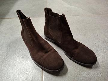 Stivaletto donna scamosciato marrone