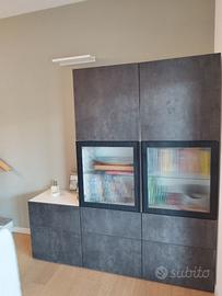 MOBILE SOGGIORNO IKEA COLORE GRIGIO/BIANCO