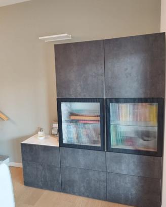 MOBILE SOGGIORNO IKEA COLORE GRIGIO/BIANCO