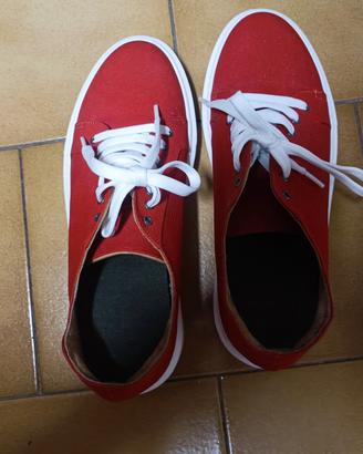 scarpe uomo rosse n.41