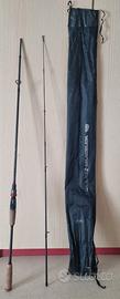 Canna pesca carbonio Abu Garcia+artificiali Mepps