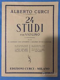Libro per violino 24 studi curci prima posizione