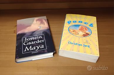 Lotto 2 libri di C. Jacq e J. Gaarder