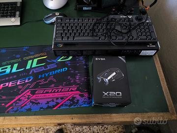 Kit gaming Asus TUF  ROG, Mouse gaming Evga 