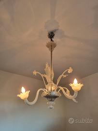 Lampadario in vetro di Murano