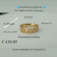 Anello gucci originale in oro rosa