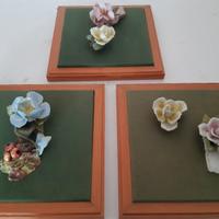 Quadretti con rose in ceramica
