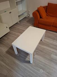 Tavolino rettangolare bianco