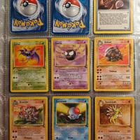 Lotto carte Pokemon set Fossil 1ed e unlimited