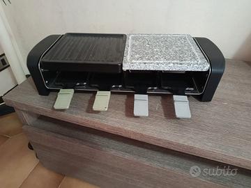 Raclette Severin - doppia piastra grill + pietra 