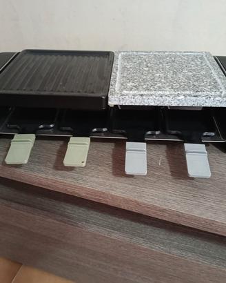 Raclette Severin - doppia piastra grill + pietra 