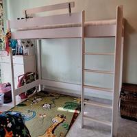 letto soppalco bambino bianco