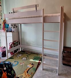 letto soppalco bambino bianco