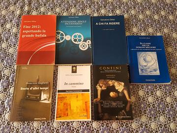 Lotto di 7 libri di narrativa e poesia