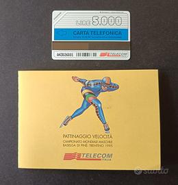 CARTA TELEFONICA TELECOM MONDIALE PATTINAGGIO