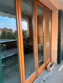 SERRAMENTO IN LEGNO PORTAFINESTRA H240 L260