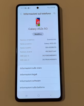 Samsung Galaxy A52s 5G SM-A528B 128GB - 6GB RAM
