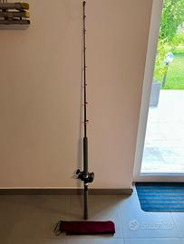 Combo canna mulinello da pesca traina drifting
