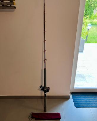 Combo canna mulinello da pesca traina drifting