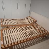 Reti singole da usare anche come letto matrimonial