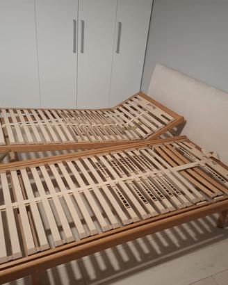 Reti singole da usare anche come letto matrimonial