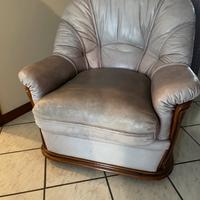 Poltrona in pelle