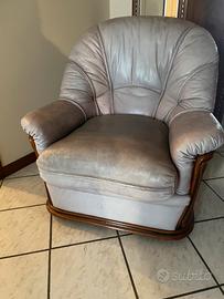 Poltrona in pelle
