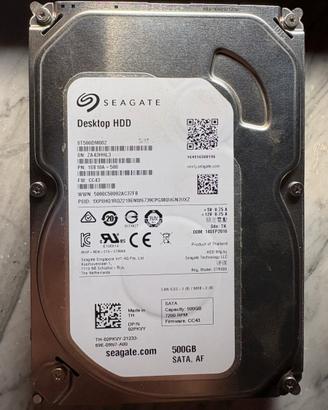 HDD SEAGATE BARRACUDA HARD DISK 500GB SATA 3,5"