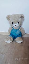 Peluche Orsetto Vintage con Salopette Jeans / Vint